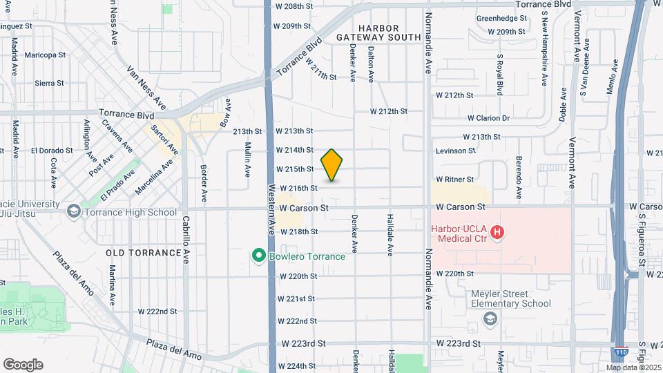 1543 W 216th St, Unit 1543 Map and Location Details