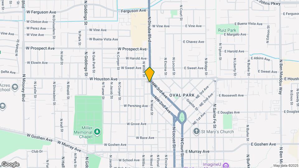 1131 N West St Map and Location Details