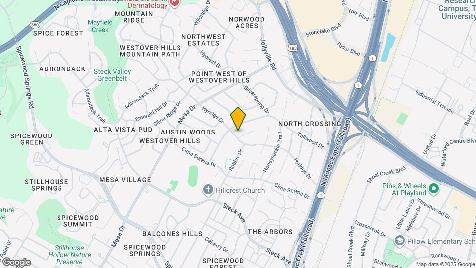 8700 Mountainwood Cir Map and Location Details