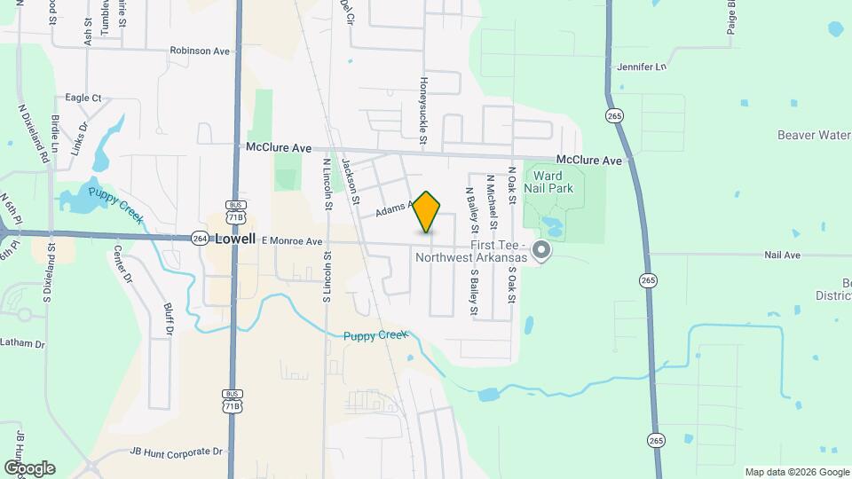 100 N Brandon St Map and Location Details