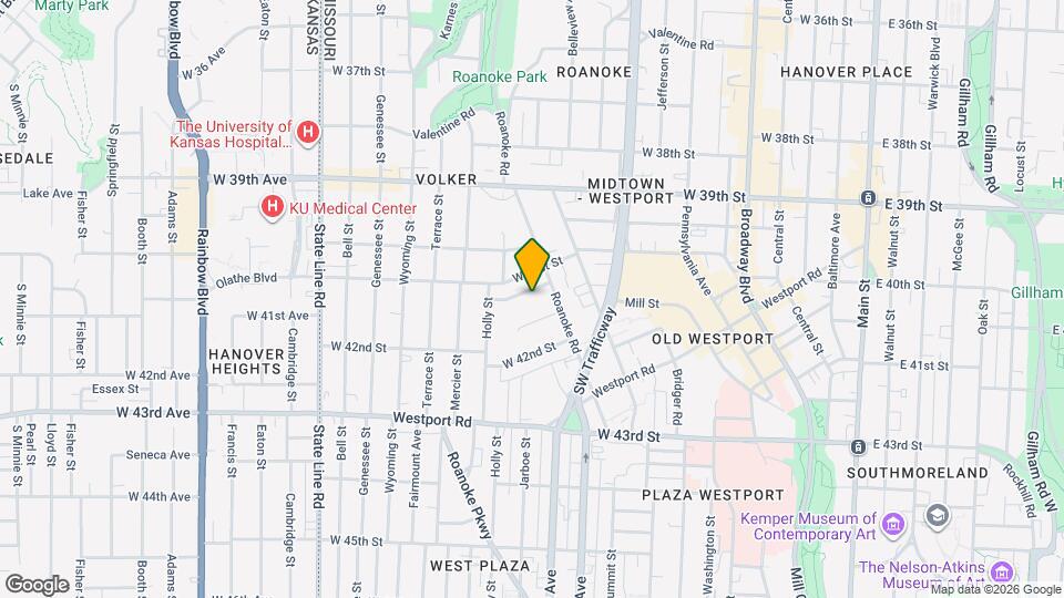 1117 W 41st Terrace Map and Location Details