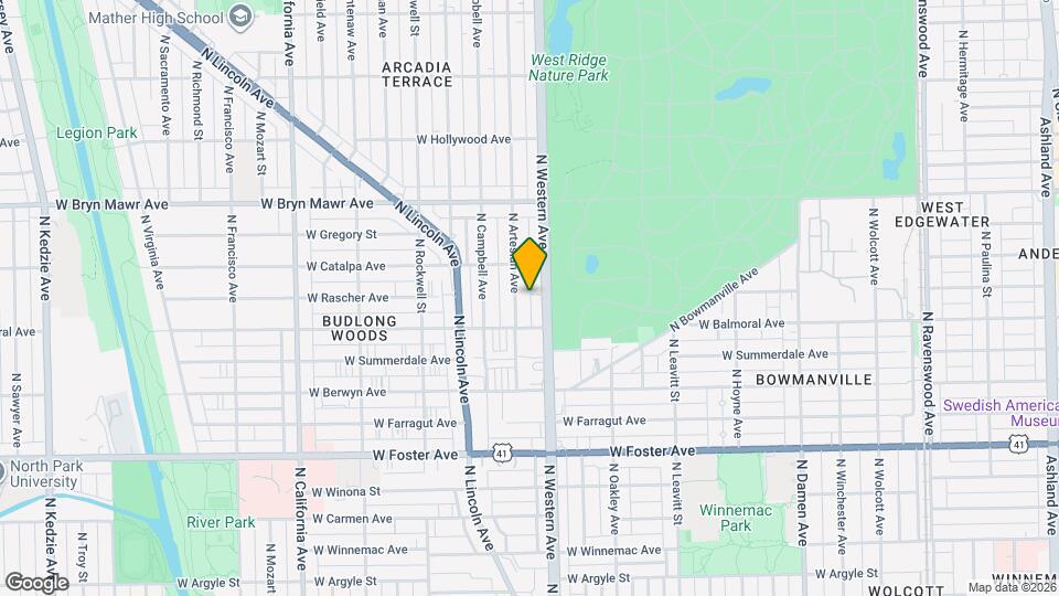 5435 N Artesian Ave, Unit 3E Mapa y Detalles de la Ubicación