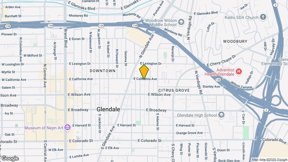 908 E California Ave Map and Location Details