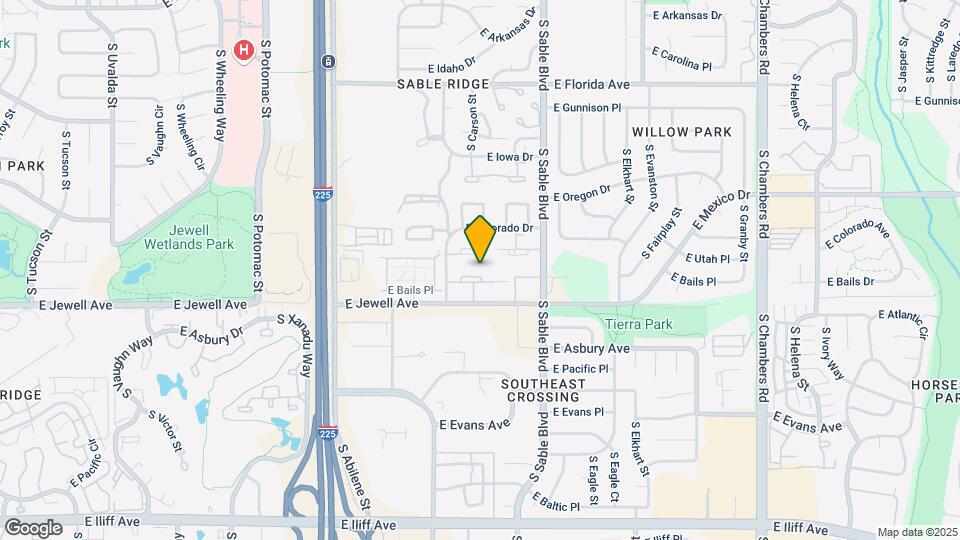 14161 E Jewell Ave, Unit 203 Map and Location Details