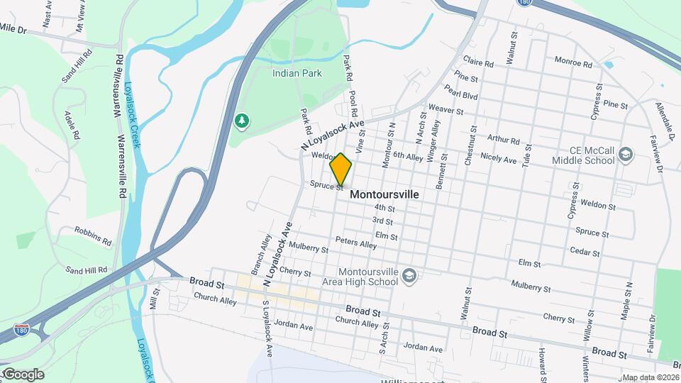 340 Washington St N Map and Location Details