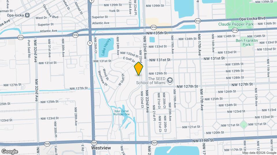 12856 NW 22nd Pl Map and Location Details