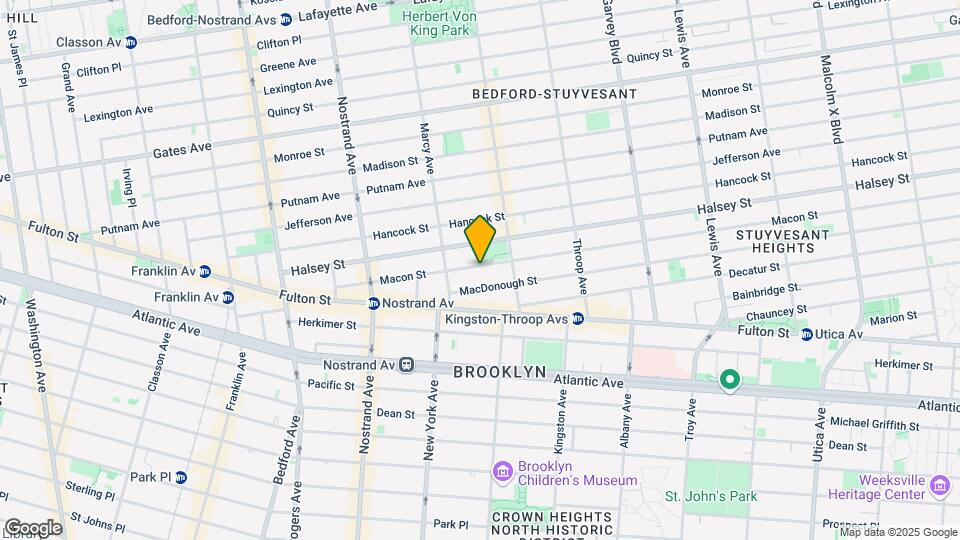 150 Macon St Map and Location Details