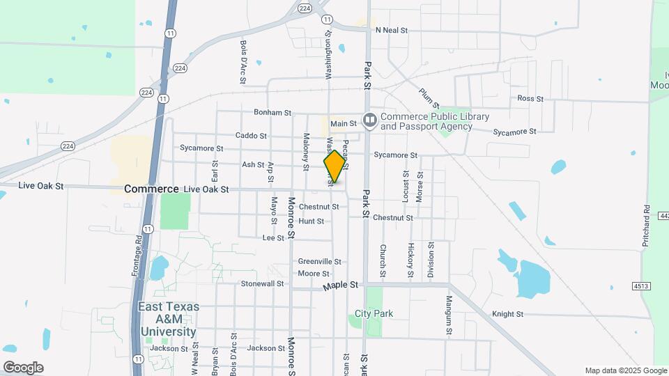 1204 Live Oak St Map and Location Details