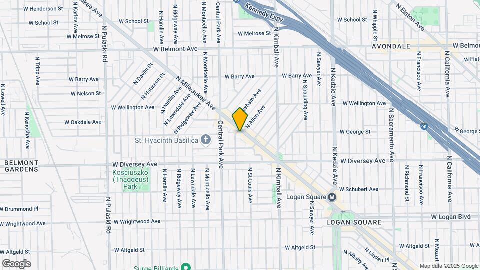 2894 N Milwaukee Ave Map and Location Details