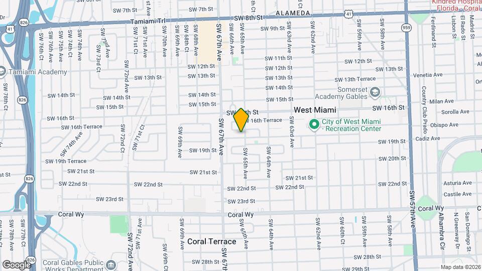 6511 SW 18th St Map and Location Details