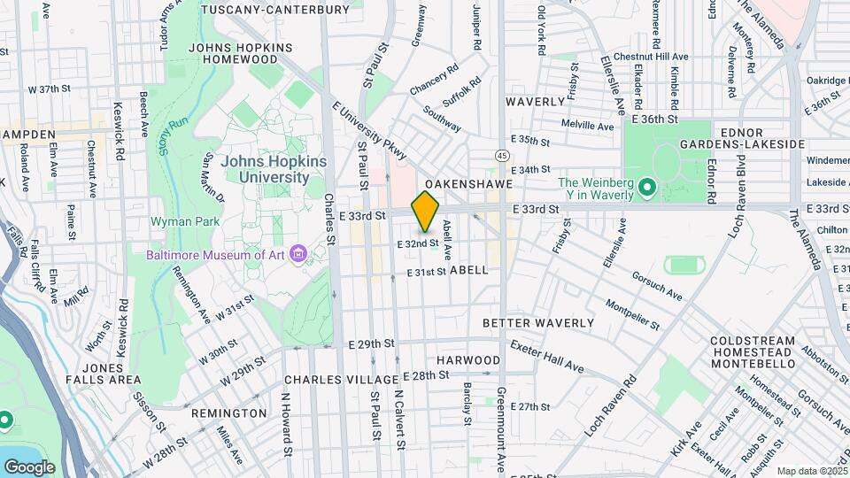 3203 Guilford Ave, Unit B Mapa y Detalles de la Ubicación
