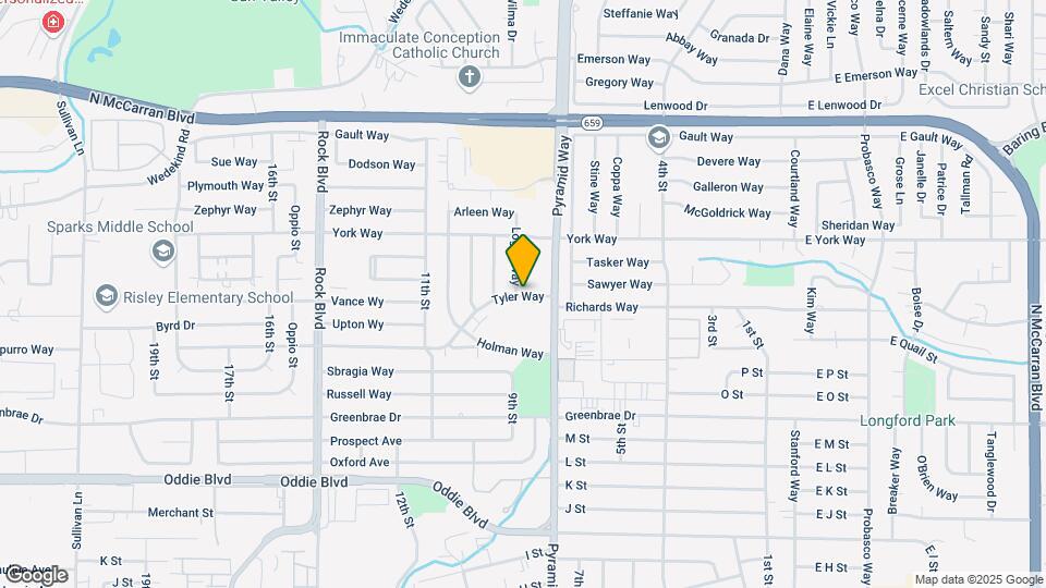 880 Tyler Way Map and Location Details