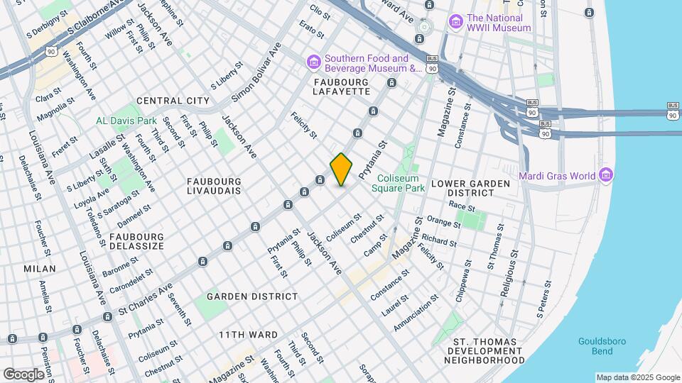 1901 Prytania St Map and Location Details