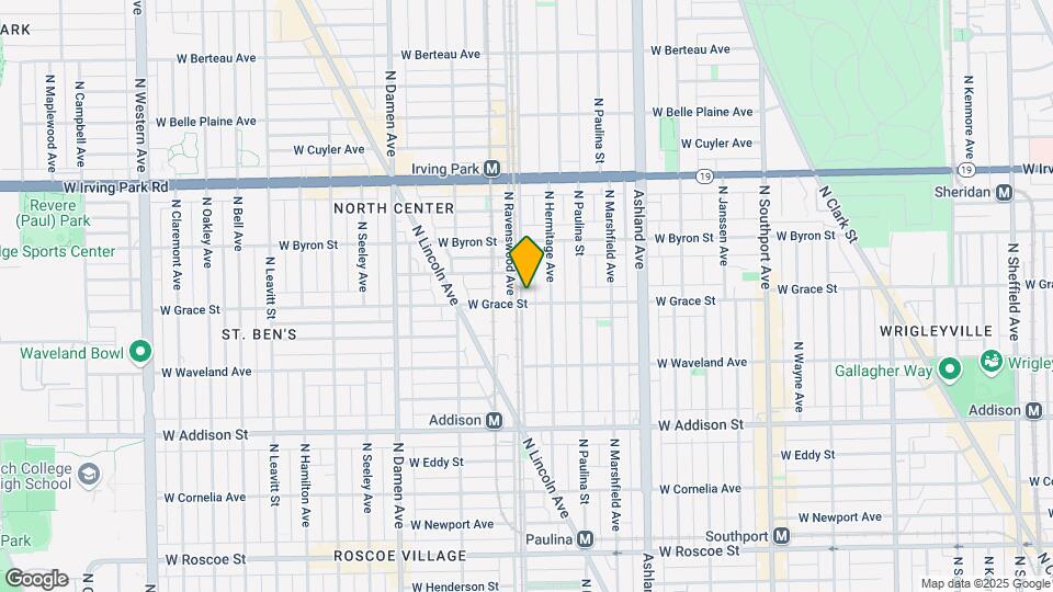 3807 N Ravenswood Ave Map and Location Details