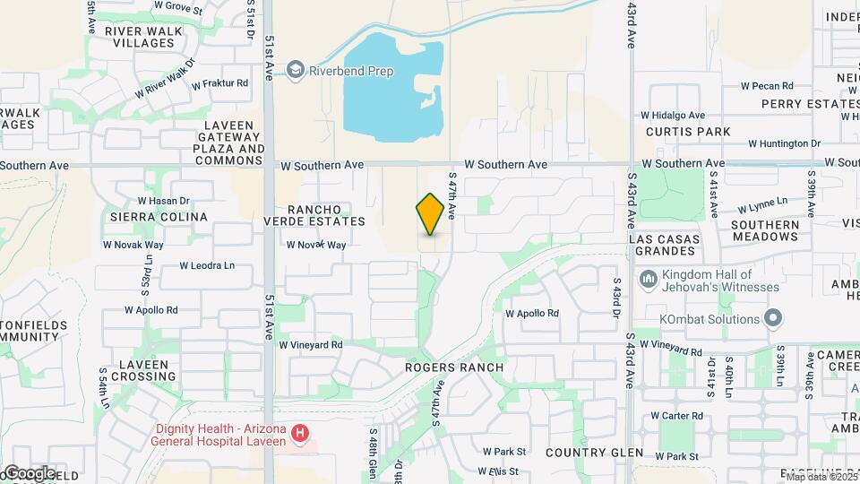 6318 S 47th Dr Map and Location Details