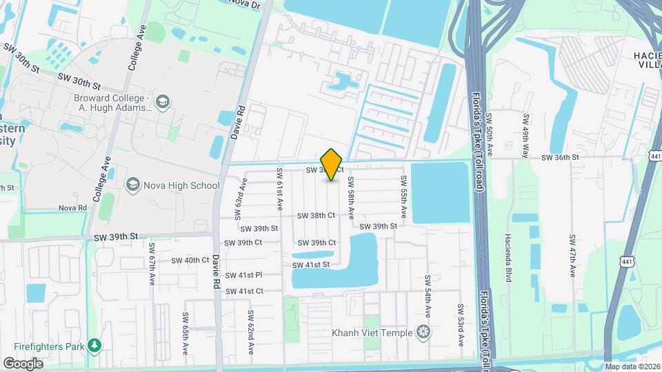 3720 SW 59th Ave Mapa y Detalles de la Ubicación