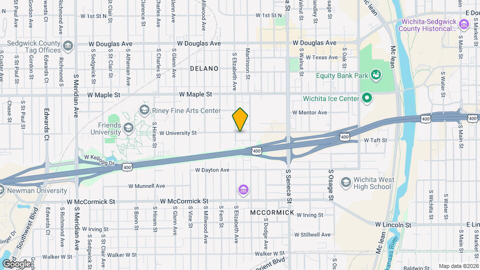 1321 W Univ Ave Map and Location Details