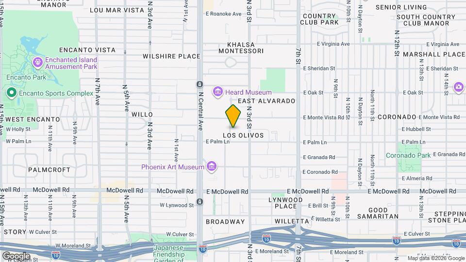 2021 N Alvarado Rd Map and Location Details