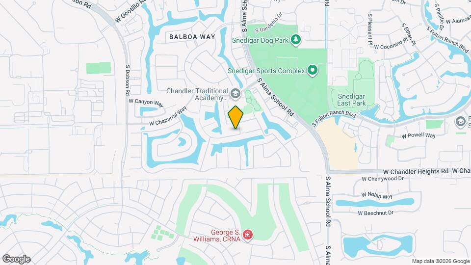 1452 W Blue Ridge Way Map and Location Details