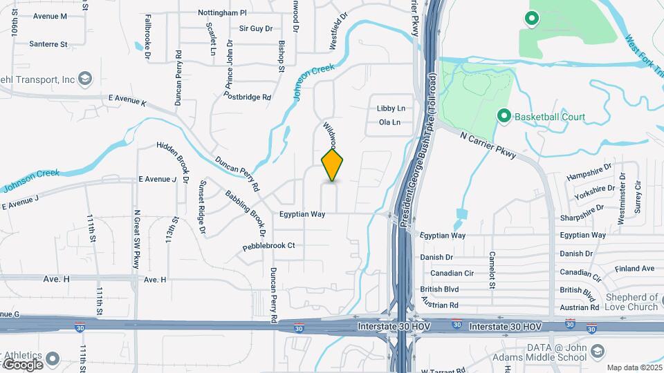 1821 W Terrace Dr Map and Location Details
