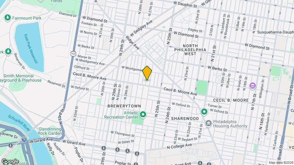 1715 N Bailey St Map and Location Details