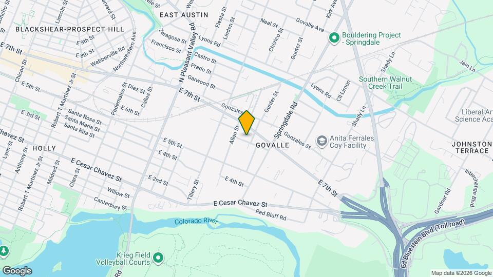 610 Gunter St Map and Location Details