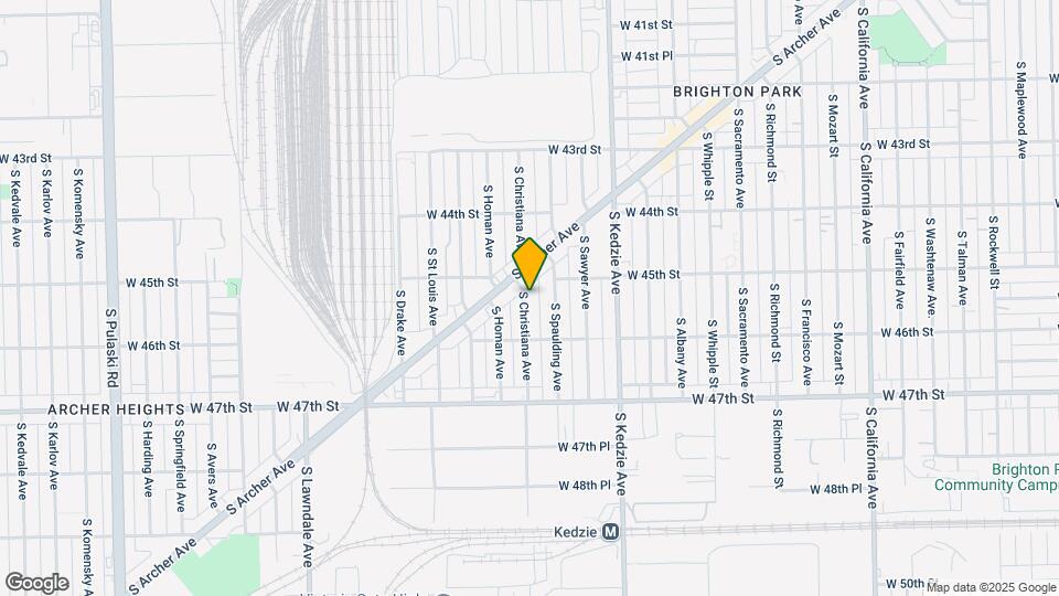 4525 S Christiana Ave Mapa y Detalles de la Ubicación