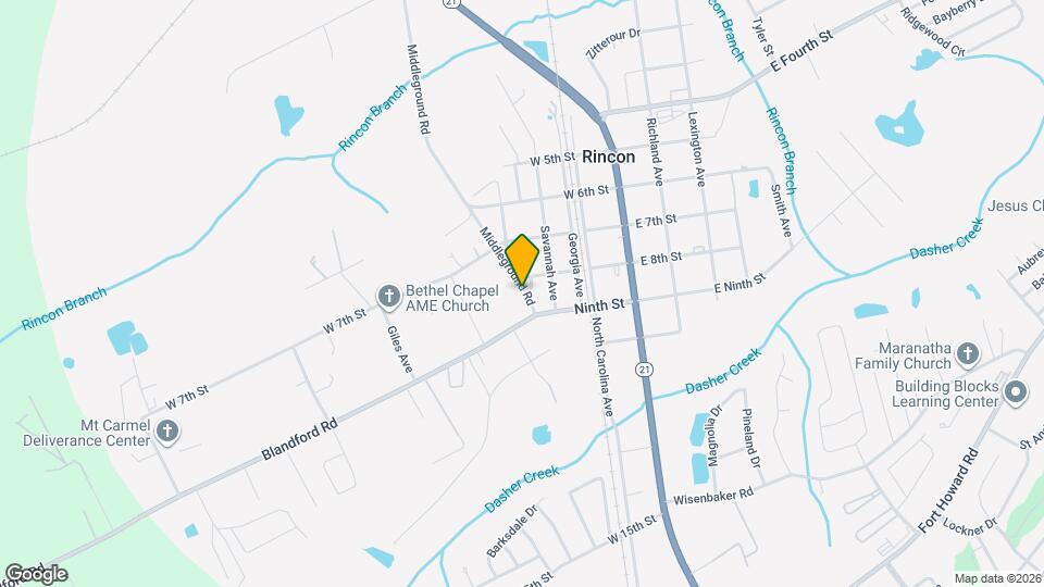 209 Middleground Rd Map and Location Details