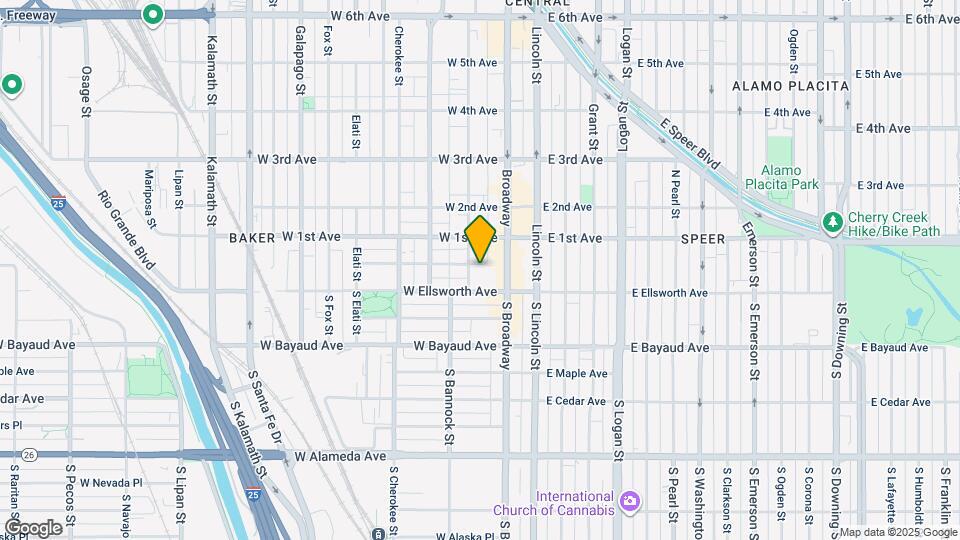 88 W Irvington Pl Map and Location Details