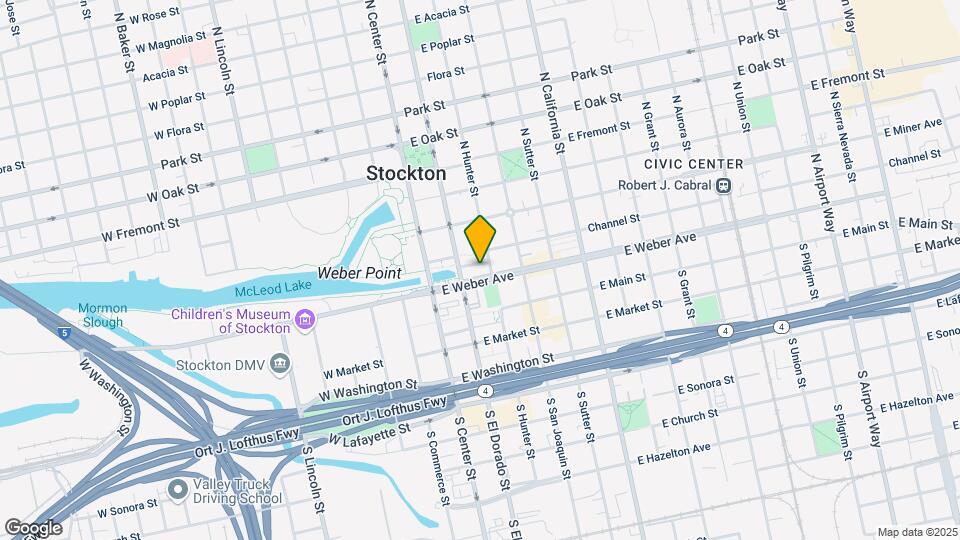 Hotel Stockton Apartments Map and Location Details
