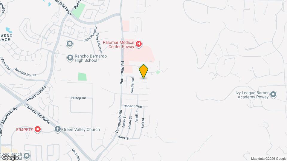 12748 Via Sombras Map and Location Details