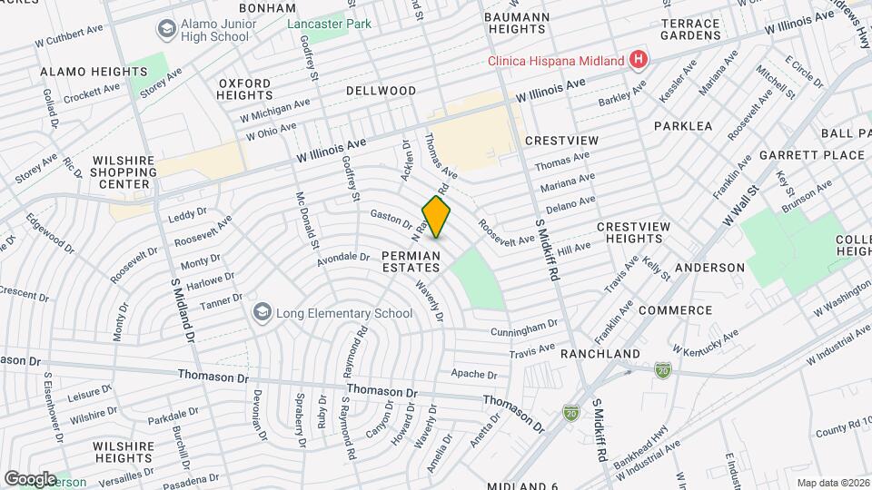 3601 Gaston Dr Map and Location Details