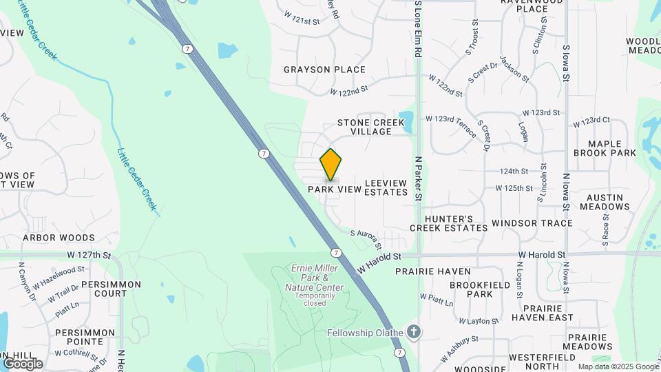 21991 W 125th Terrace Map and Location Details