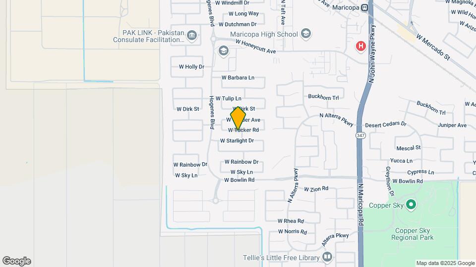 45667 W Tucker Rd Map and Location Details
