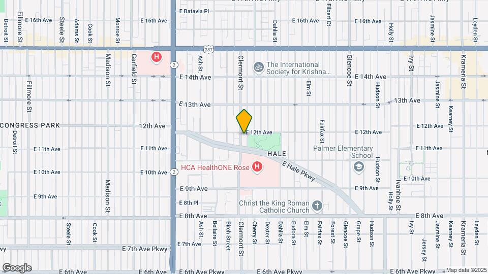 1182 Clermont St Map and Location Details