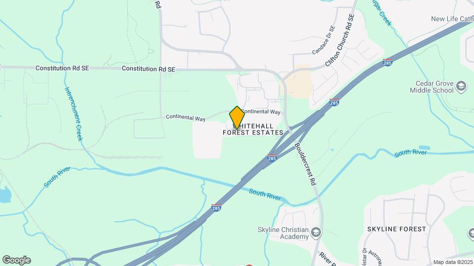 1829 Whitehall Forest Ct SE Map and Location Details