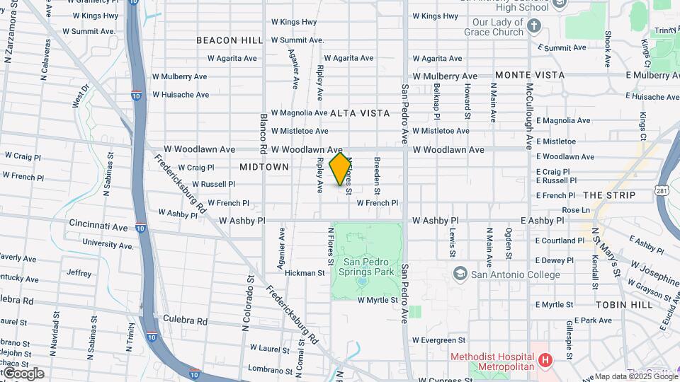 812 W Russell Pl, Unit 812 A Map and Location Details