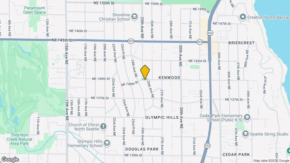 2505 NE 140th St, Unit B Mapa y Detalles de la Ubicación