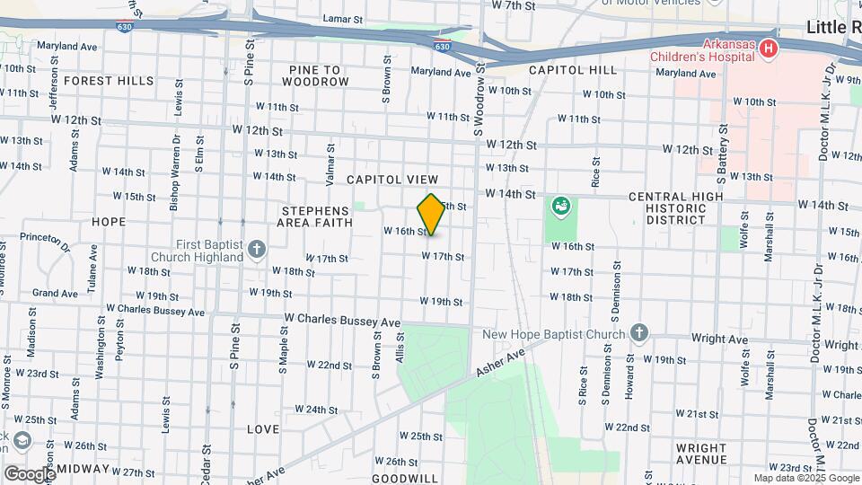 1613 Johnson St Map and Location Details