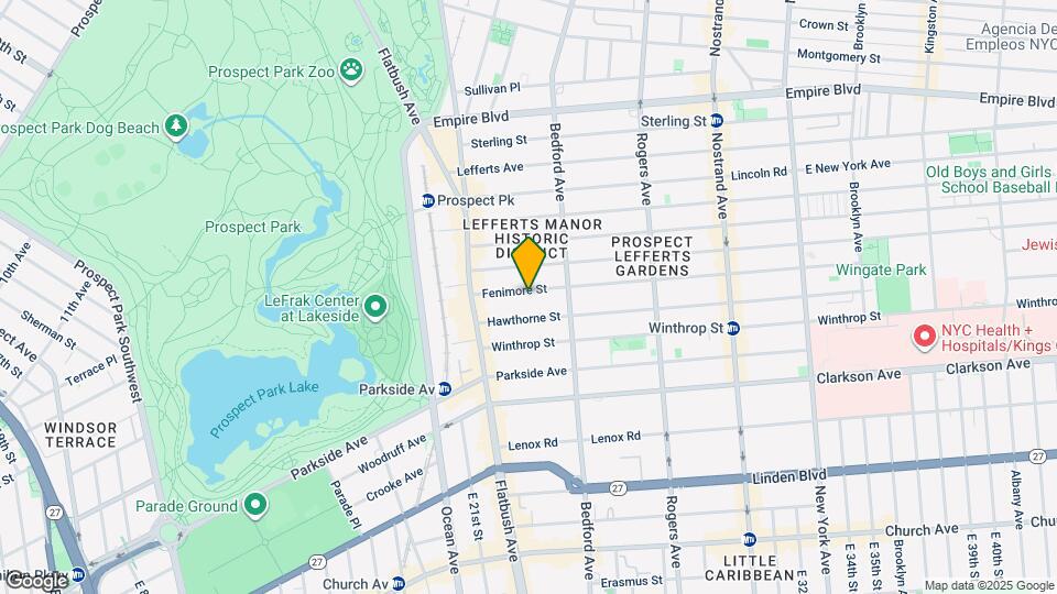 122 Fenimore St Map and Location Details