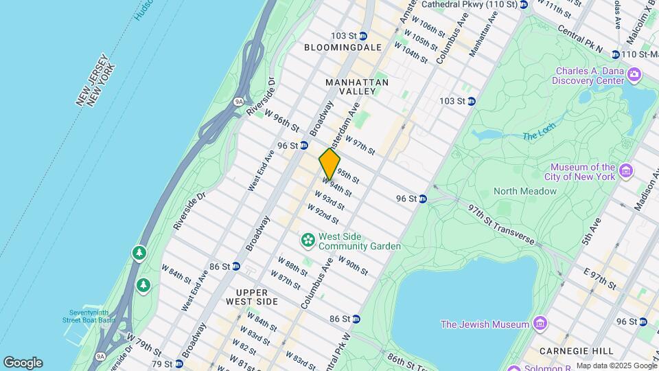 158 W 94th St Map and Location Details