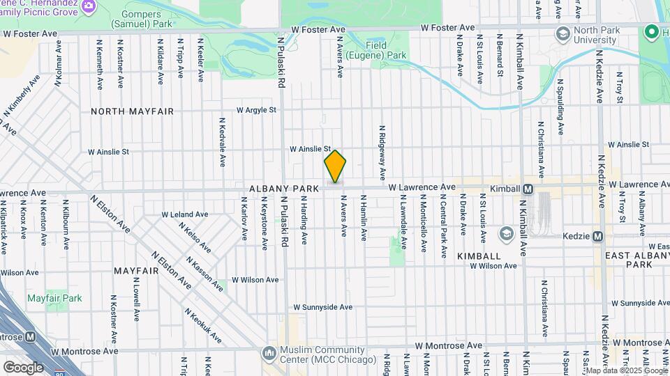 3842 W Lawrence Ave Map and Location Details