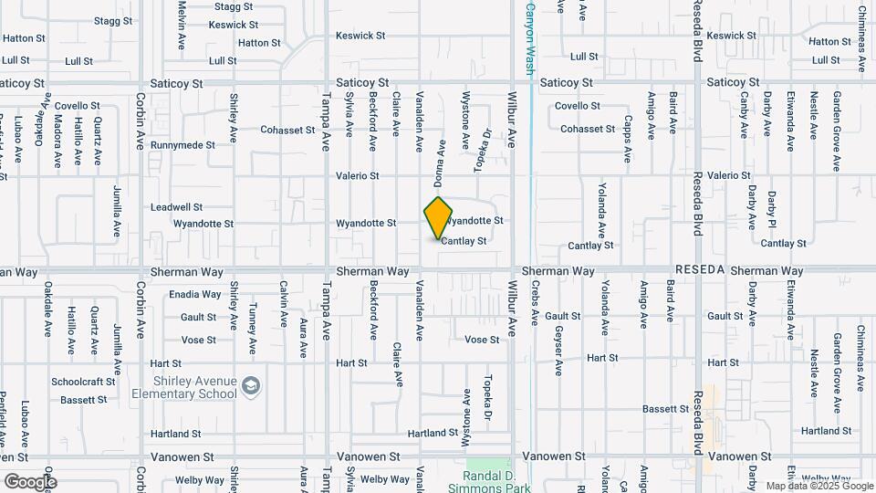 19038 Cantlay St Map and Location Details