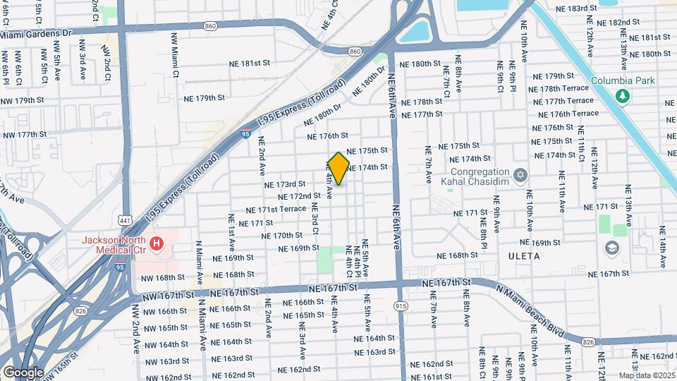 425 NE 172nd St Map and Location Details