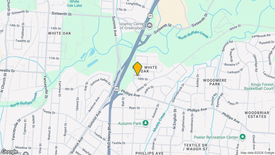 1703 10th St Map and Location Details