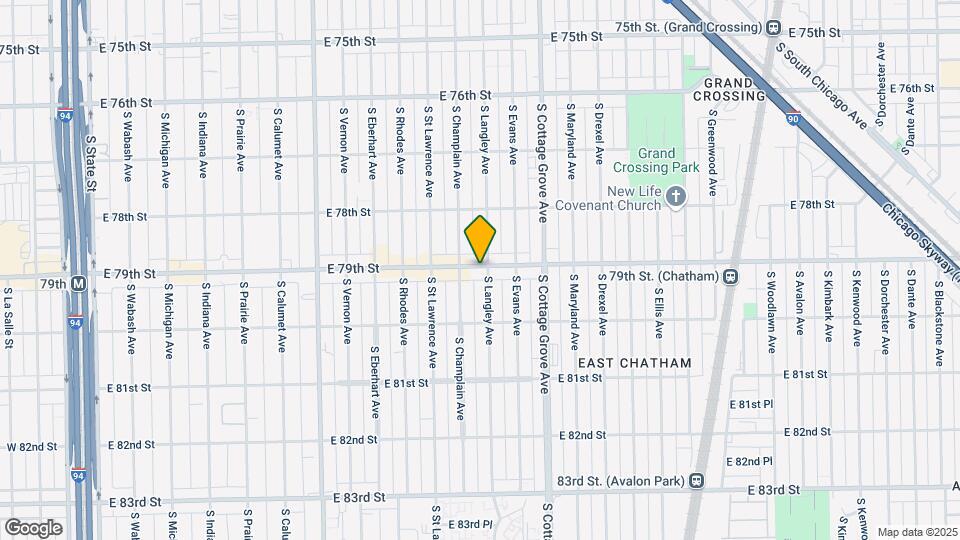 7908 S Langley Ave Map and Location Details