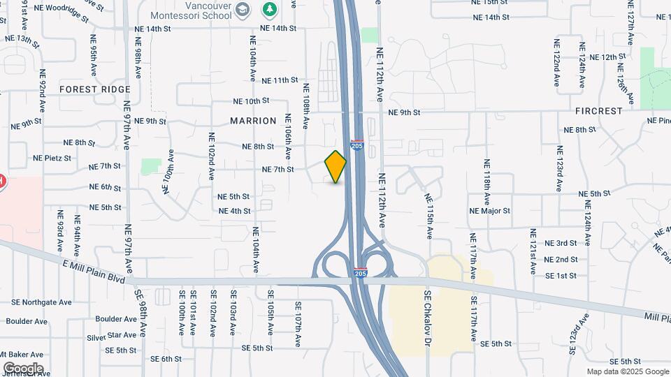 10905 NE 6th St Map and Location Details