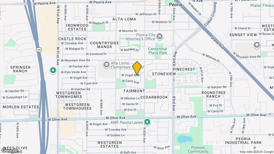 8535 W Vogel Ave Map and Location Details