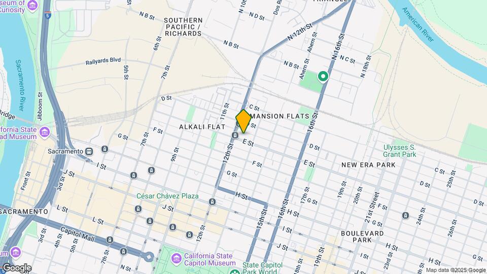 1219 E St Mapa y Detalles de la Ubicación