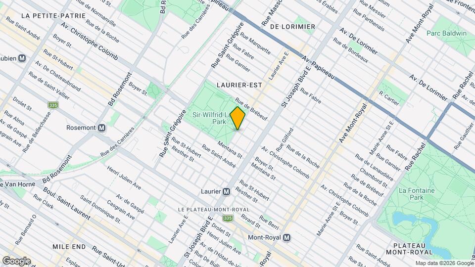 1044-1058 Laurier Av E Map and Location Details